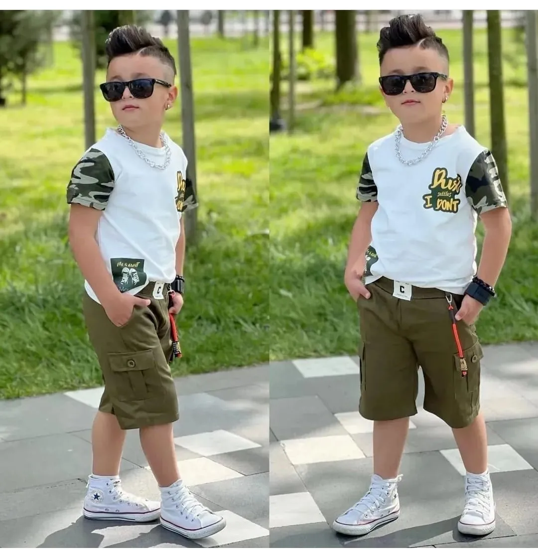 Erkek Çocuk Kamuflajli Takim