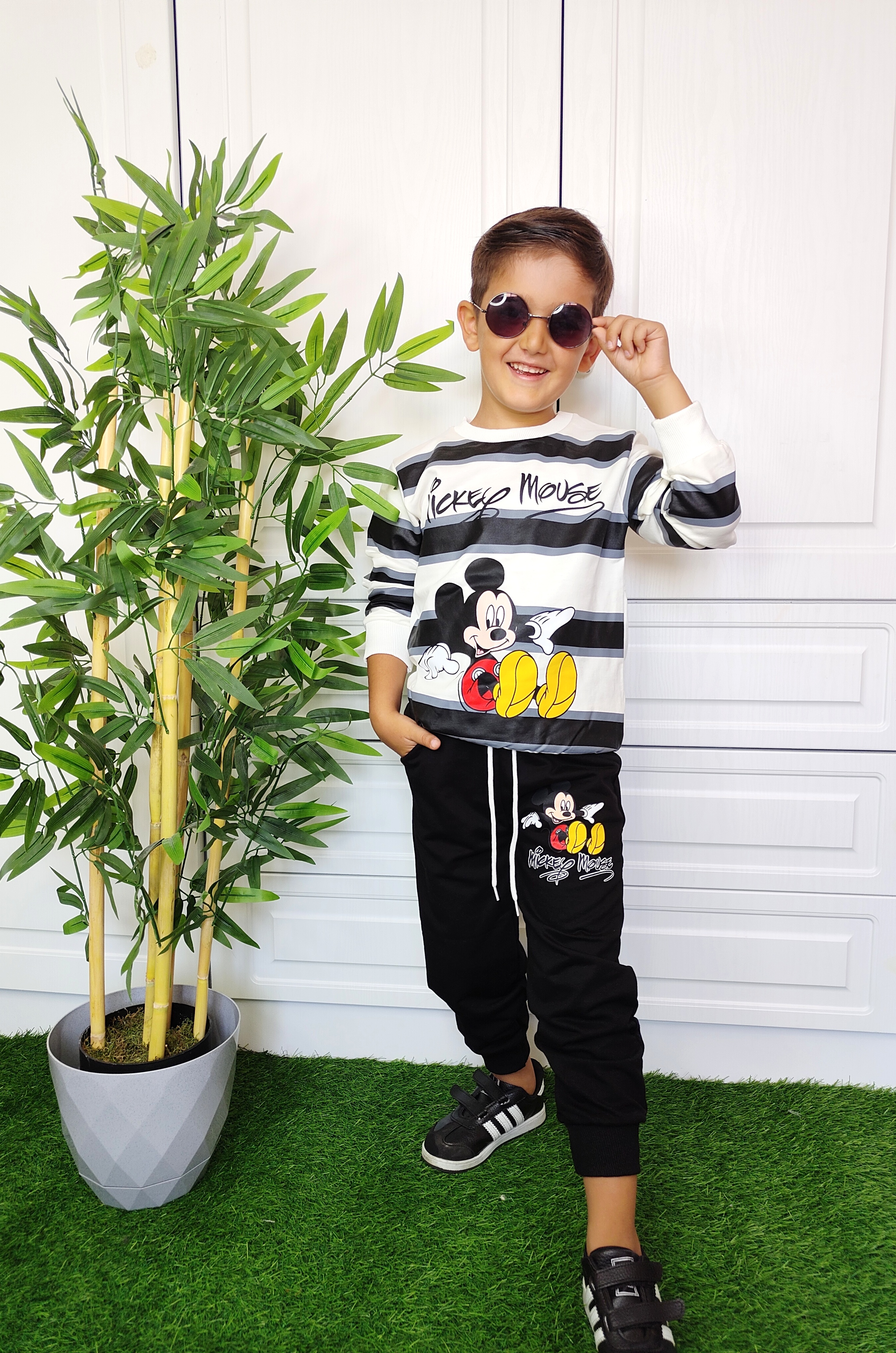 Erkek Cocuk Mickey Mause Esofman Takimi Ikili Takim