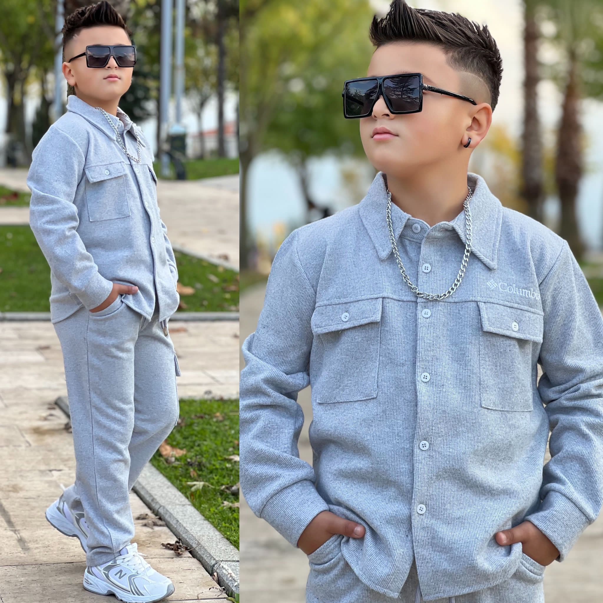 Erkek Cocuk Spor Gömlekli Takım Alt Üst Takım