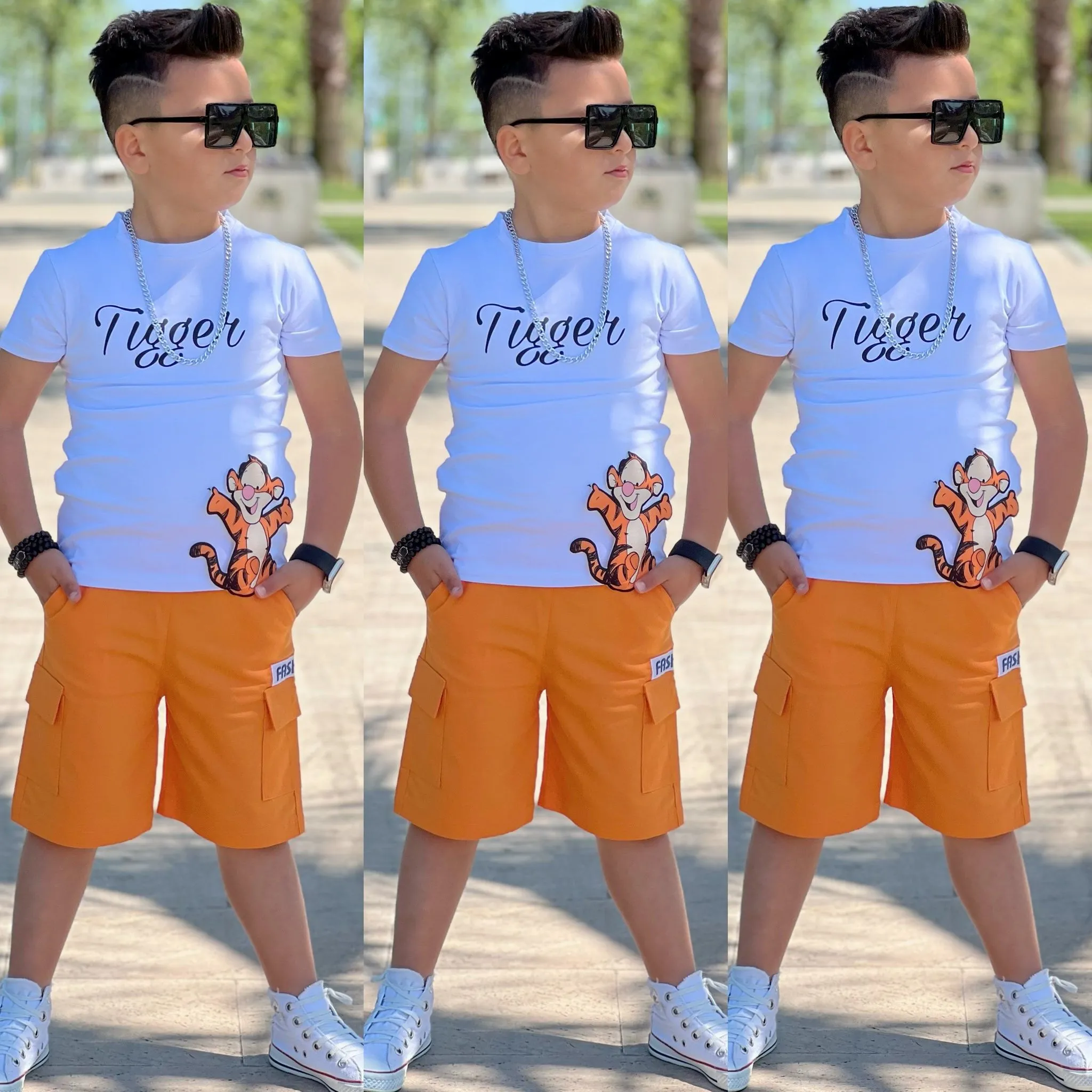 ERKEK ÇOCUK TİGER TAKIM ŞORT TSHIRT