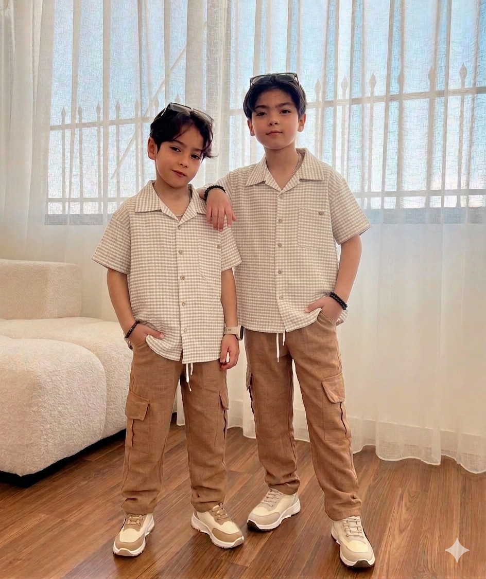 Gömlek Pantalon İkili Erkek Çocuk Takım 