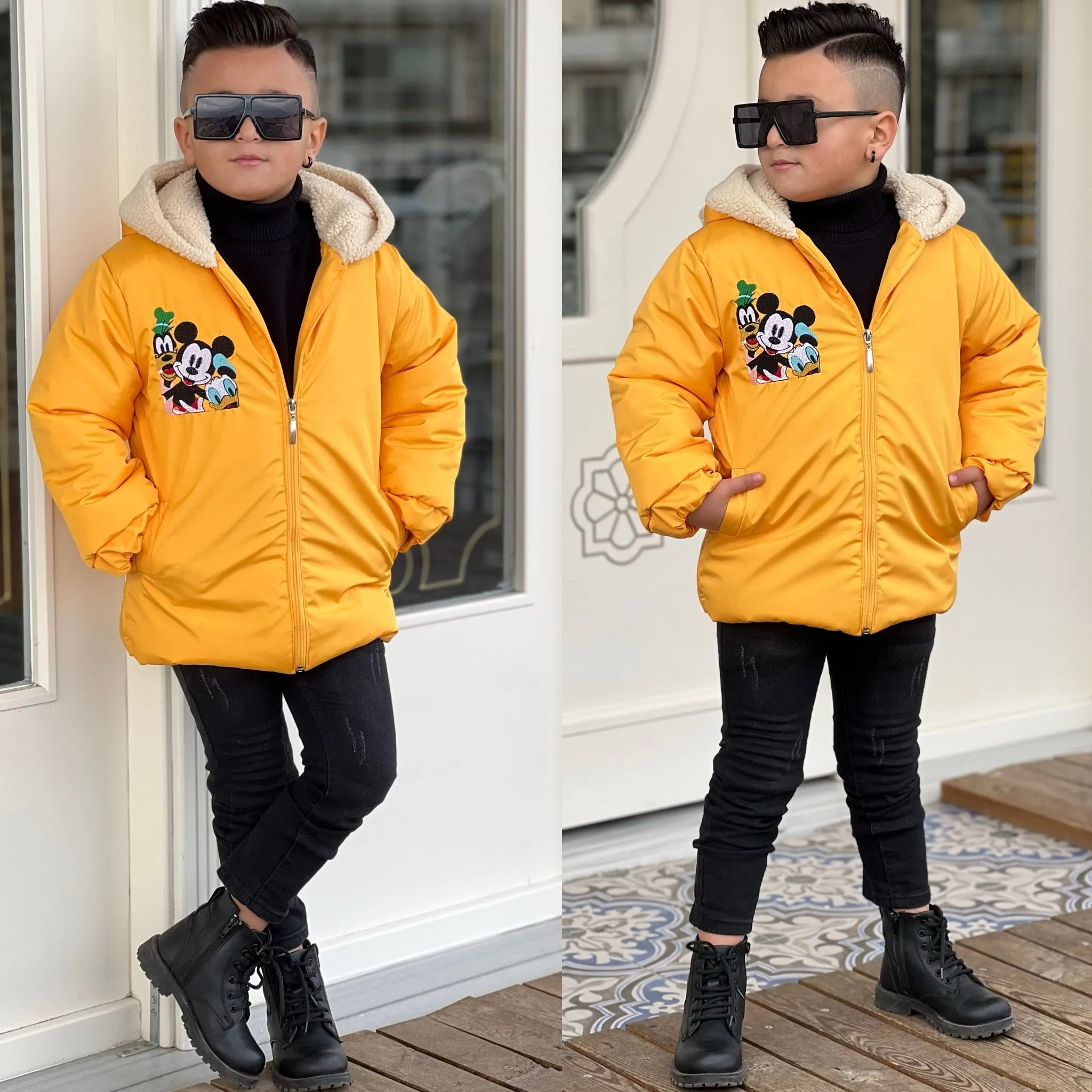 Mickey Mause  Mont İçi kürklü Su geçirmez