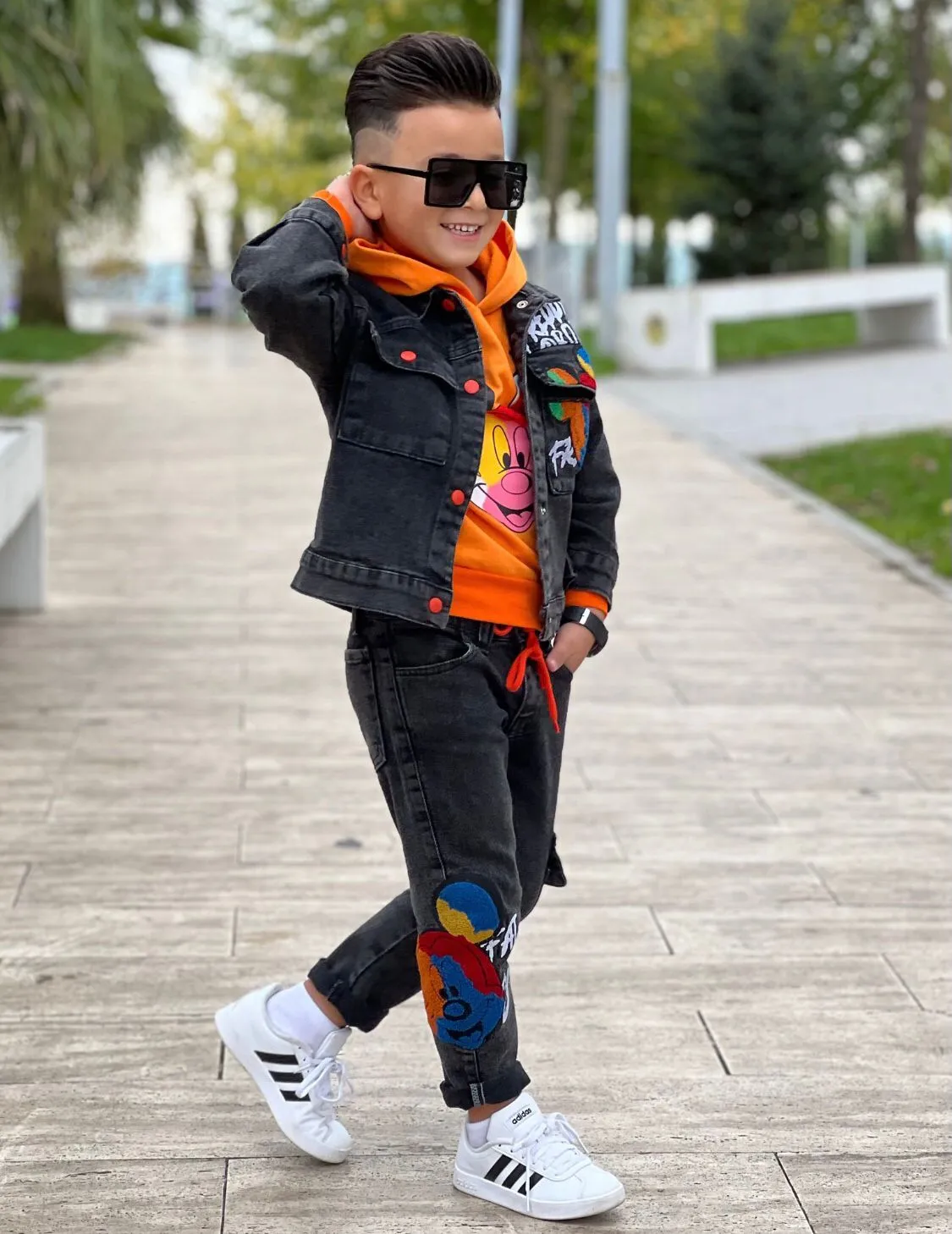 Mickey Mause Kot Ceketli Takım 3lü Takım 