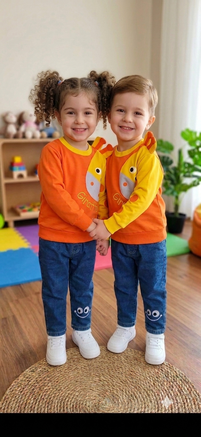 Unisex Zürafa Takim Sweat Pantolon Takım 