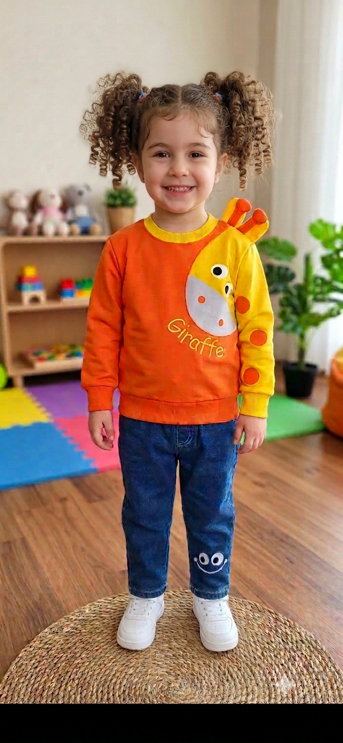 Unisex Zürafa Takim Sweat Pantolon Takım 
