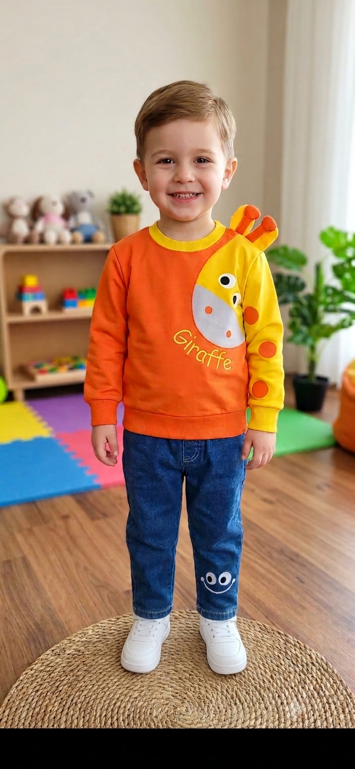 Unisex Zürafa Takim Sweat Pantolon Takım 