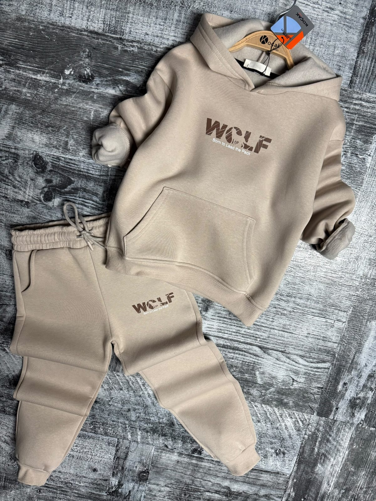 Wolf Erkek Çocuk Eşofman Takımı Kapşonlu Takım 