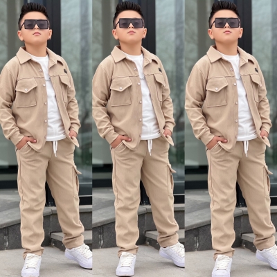 Erkek Çocuk 3lu Takim Alt Üst Takım Penye Tshirt