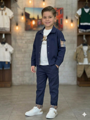 Erkek Çocuk Spor 3lu Takim Keten Takım