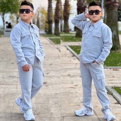 Erkek Cocuk Spor Gömlekli Takım Alt Üst Takım