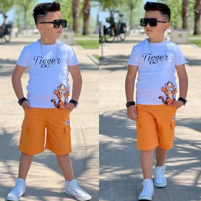 ERKEK ÇOCUK TİGER TAKIM ŞORT TSHIRT