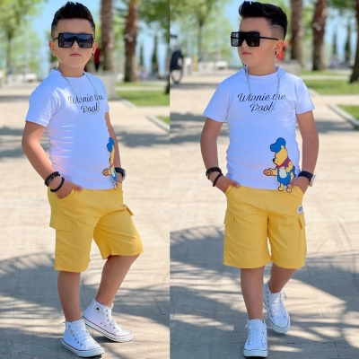 ERKEK ÇOCUK WİNNİE ŞORT TSHIRT TAKIM