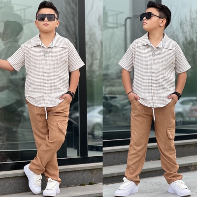 Gömlek Pantalon İkili Erkek Çocuk Takım