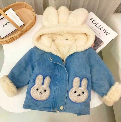 Kiz cocuk kot mont kurklu