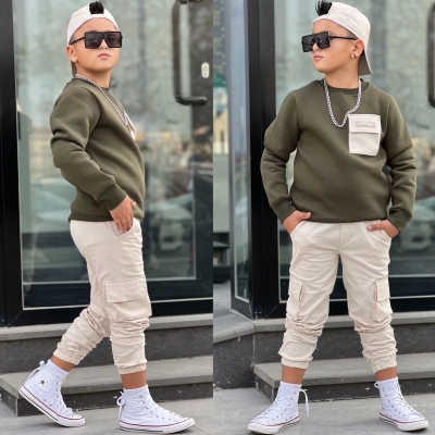 Şapkali 3lu takim Erkek Cocuk Spor Takim