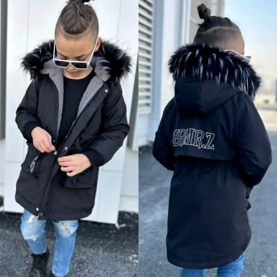 Su Geçirmez Kürklü Mont