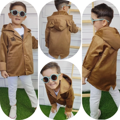 Unisex Çift Taraflı Trenç