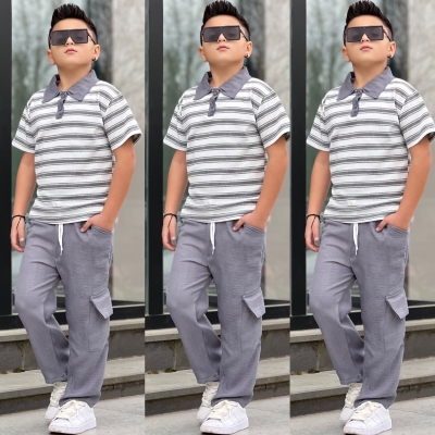 Yaka Detaylı Tshirt Pantalon Takım Alt Üst Takım